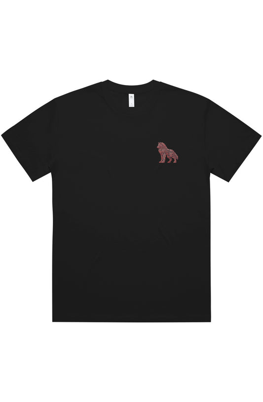 Block Oversized Wolf Pack Tee