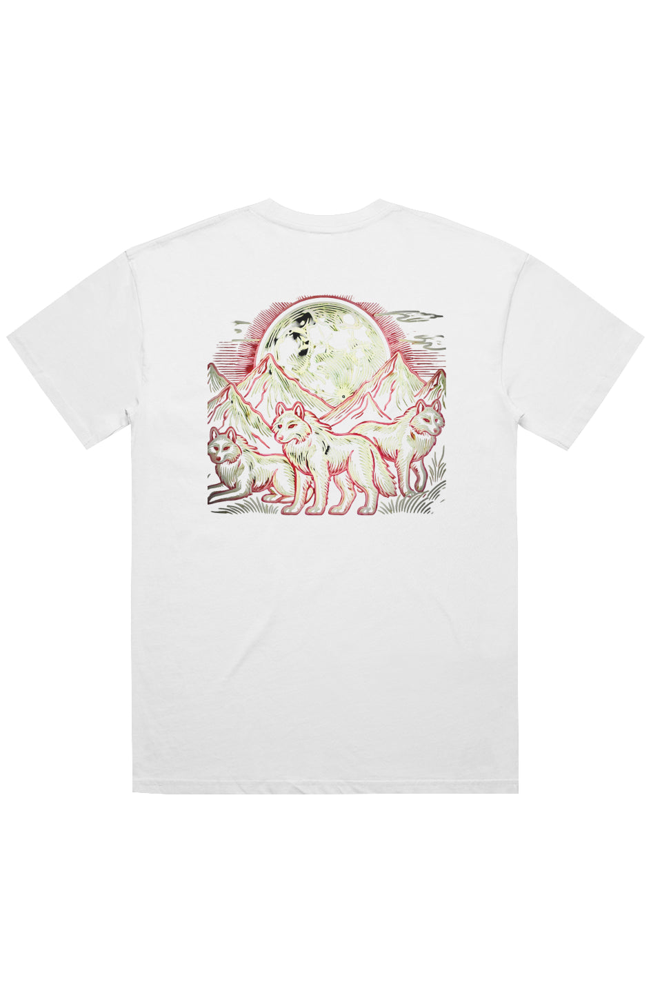 Block Oversized Wolf Pack Tee